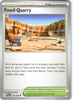 2026 Fossil Quarry #76 Pitch Black