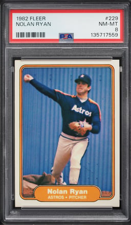 1982 Fleer Nolan Ryan #229 PSA 8 NM-MT