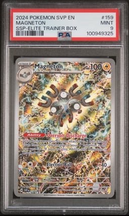 2024 POKEMON SVP EN-SV BLACK STAR PROMO #159 MAGNETON PSA 9