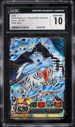 2012 One Piece Japanese OnePy B Match IC Promo Starter Set 2 Jinbe #IC-S07 CGC 10 GEM