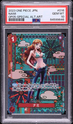2023 One Piece Japanese Awakening Of The New Era Alt Art Nami #OP01-16 PSA 10 GEM MINT