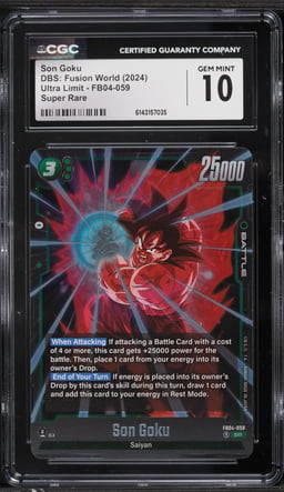 2024 Dragon Ball Super Fusion World Ultra Limit SR Son Goku #FB04-059 CGC 10 GEM MINT