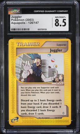 2003 Pokemon Aquapolis Juggler #126 CGC 8.5 NM-MT+