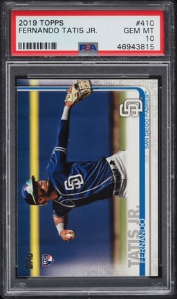 2019 Topps Fernando Tatis Jr. ROOKIE #410 PSA 10 GEM MINT