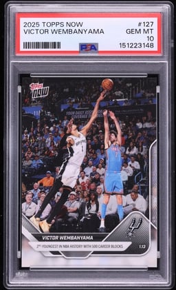 2025 Topps Now Victor Wembanyama #127 PSA 10 GEM MINT