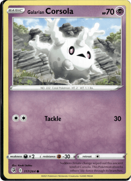 2021 Galarian Corsola #117 Fusion Strike