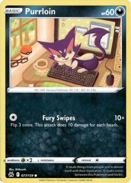 2023 Purrloin #77 Crown Zenith