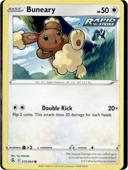 2021 Buneary #212 Fusion Strike