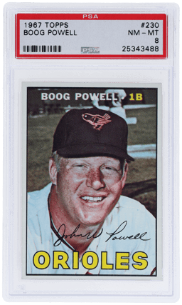1967 Topps Boog Powell #230 PSA 8