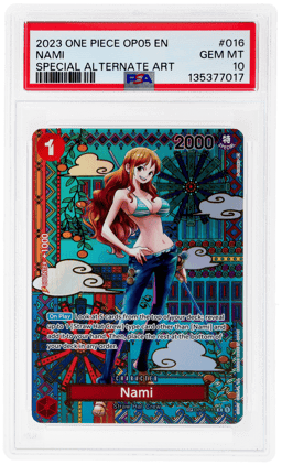 2023 One Piece Awakening of the New Era Special Alternate Art Nami #OP01016 PSA 10