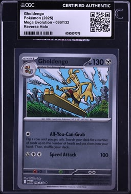 2025 Pokemon Mega Evolution Reverse Holo Gholdengo #99 CGC AUTH