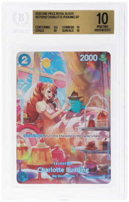 2025 One Piece Royal Blood Special Alternate Art Charlotte Pudding #ST12012 BGS 10