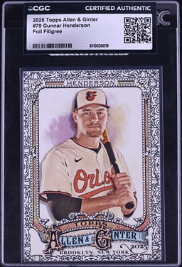 2025 Topps Allen & Ginter Foil Filigree Gunnar Henderson #79 CGC AUTH