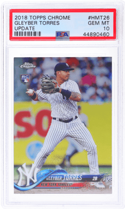 2018 Topps Chrome Update Gleyber Torres #HMT26 PSA 10