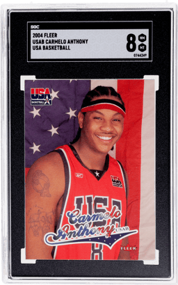 2004 Fleer USA Basketball Carmelo Anthony SGC 8