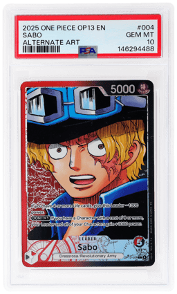 2025 One Piece Carrying On His Will Alternate Art Sabo #OP13004 PSA 10
