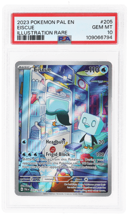 2023 Pokemon Scarlet and Violet Paldea Evolved Illustration Rare Eiscue #205 PSA 10