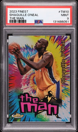 2023 Finest The Man Shaquille O'Neal #TM-10 PSA 9 MINT