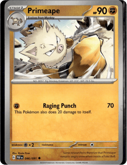 2024 Primeape #46 Paldean Fates