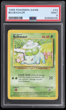 1999 Pokemon Base Set Bulbasaur #44 PSA 9