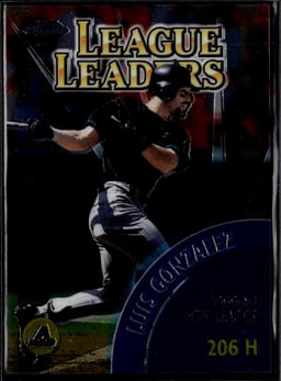 2000 Luis Gonzalez #466 Topps Chrome League Leaders