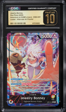 2026 One Piece Adventure On KAMI's Island Alt Art Jewelry Bonney L #EB04-001 CGC 10 PRISTINE