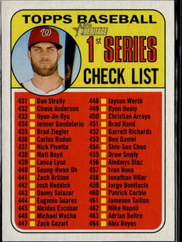 2018 Bryce Harper #399 Topps Heritage