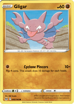 2022 Gligar #95 Lost Origin