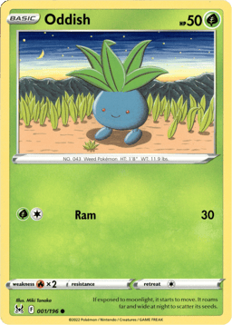 2022 Oddish #1 Lost Origin