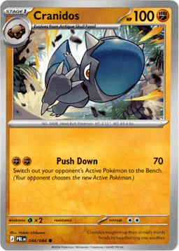 2026 Cranidos #44 Pitch Black