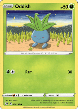 2022 Oddish #1 Lost Origin