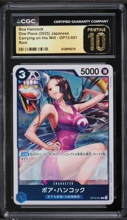2025 One Piece Japanese Carrying On His Will Boa Hancock #OP13-051 CGC 10 PRISTINE