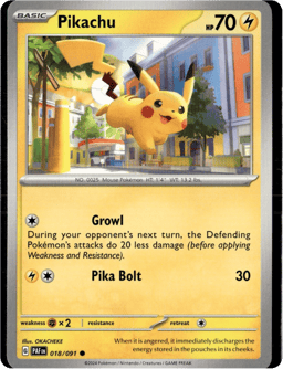 2024 Pikachu #18 Paldean Fates