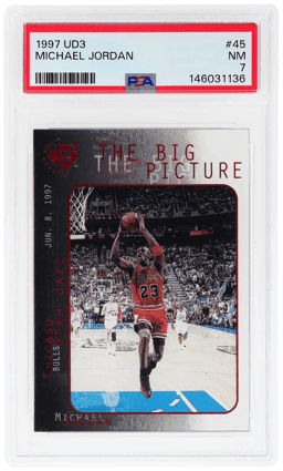 1997 UD3 Michael Jordan #45 PSA 7