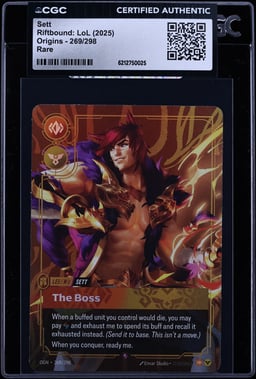 2025 Riftbound League Of Legends LoL Origins Sett #269 CGC AUTH