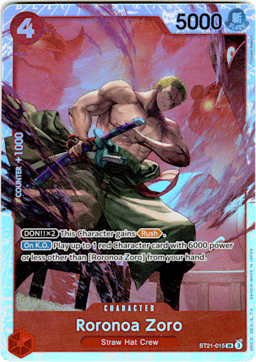 2025 Roronoa Zoro (foil) #15 EX Gear 5
