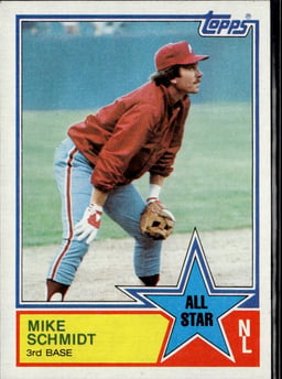 1983 Mike Schmidt #399 Great All-Star Games