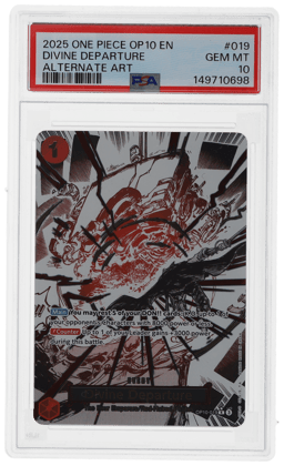 2025 One Piece Royal Blood Alternate Art Divine Departure #OP10-019 PSA 10
