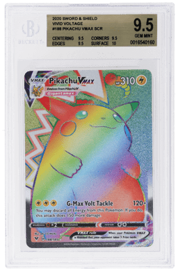 2020 Pokemon Sword and Shield Vivid Voltage Secret Rare Pikachu Vmax #188 BGS 9.5