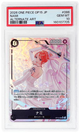2026 One Piece Adventure On Kami's Island Japanese Alternate Art Nami #OP15-086 PSA 10