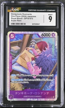 2024 ONE PIECE JAPANESE Donquixote Rosinante OP10-072 Royal Blood Foil CGC 9