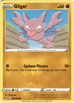 2022 Gligar #95 Lost Origin