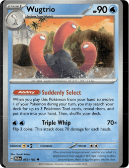 2023 Wugtrio #53 Paradox Rift
