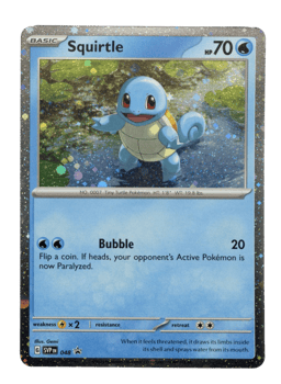 2023 Squirtle #48 Scarlet & Violet Black Star Promos