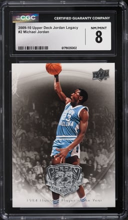 2009 Upper Deck MJ Legacy Michael Jordan #2 CGC 8 NM-MT