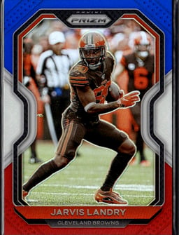 2020 Jarvis Landry #58 Prizm Red White and Blue