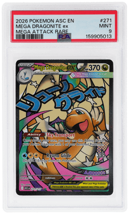 2026 Pokemon Mega Evolution Ascended Heroes Mega Attack Rare Mega Dragonite Ex #271 PSA 9