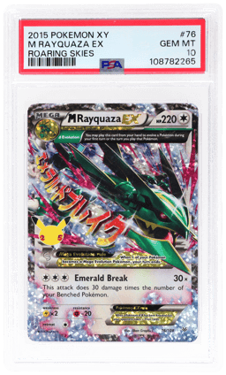 2015 Pokemon XY Roaring Skies M Rayquaza Ex #76 PSA 10