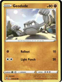 2021 Geodude #135 Fusion Strike