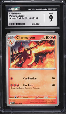 2023 Pokemon Scarlet & Violet 151 Charmeleon #005 CGC 9 MINT